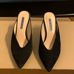 Stuart Weitzman suede mule